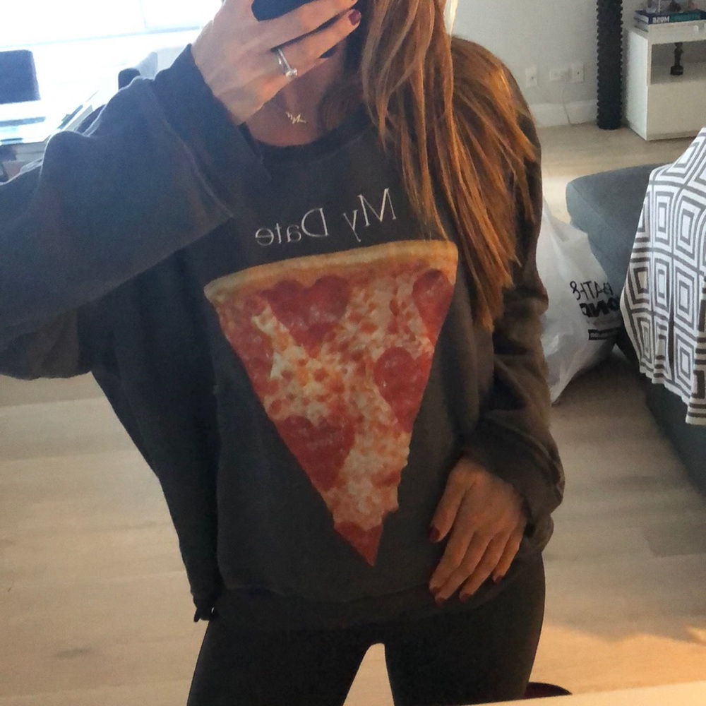 Wildfox “pizza is my date” sweatshirt